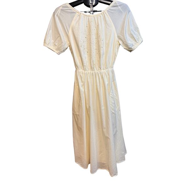 Pamela Love x RTR Cream Embroidered Midi Dress - Size Small - Picture 4 of 5